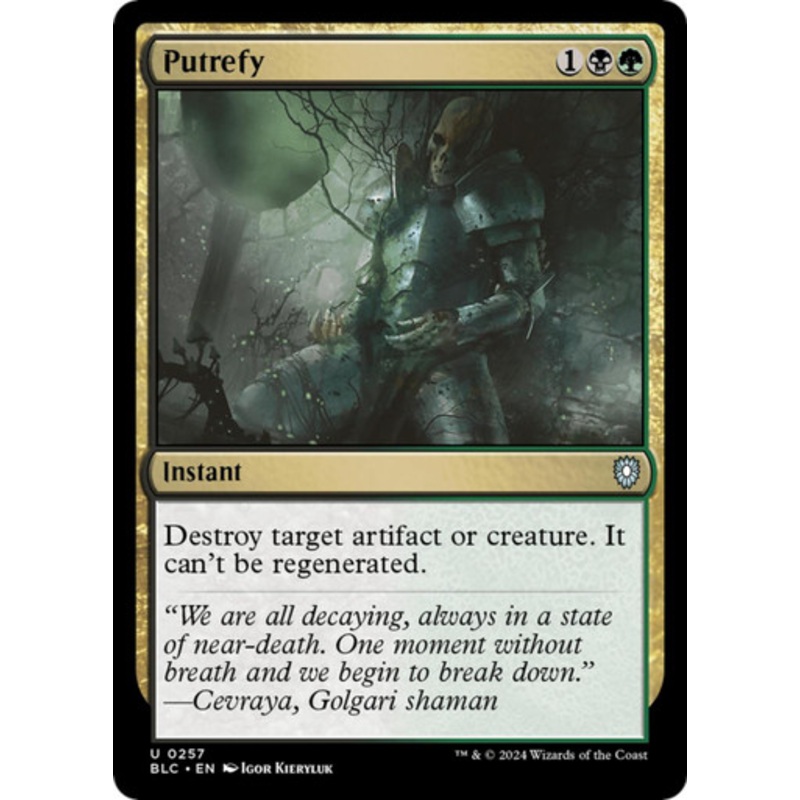 Putrefy | Bloomburrow Commander