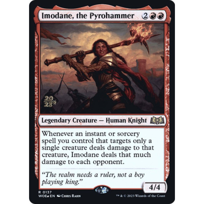 Imodane, the Pyrohammer (Prerelease Foil) | Wilds of Eldraine
