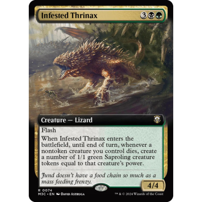 Infested Thrinax (Extended Art) | Modern Horizons 3 Commander