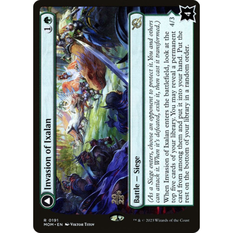 Invasion of Ixalan // Belligerent Regisaur (Prerelease Foil) | March of the Machine