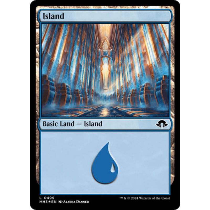 Island (#499) (Ripple Foil) | Modern Horizons 3