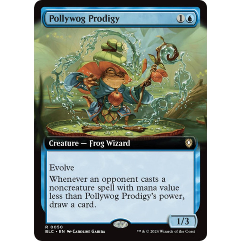 Pollywog Prodigy (Extended Art) | Bloomburrow Commander