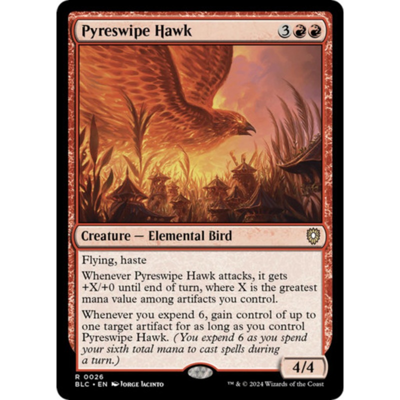 Pyreswipe Hawk | Bloomburrow Commander