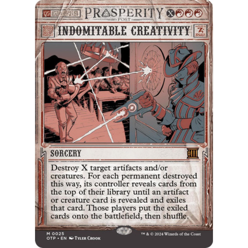 Indomitable Creativity (Breaking News) (Foil) | Outlaws of Thunder Junction - Breaking News