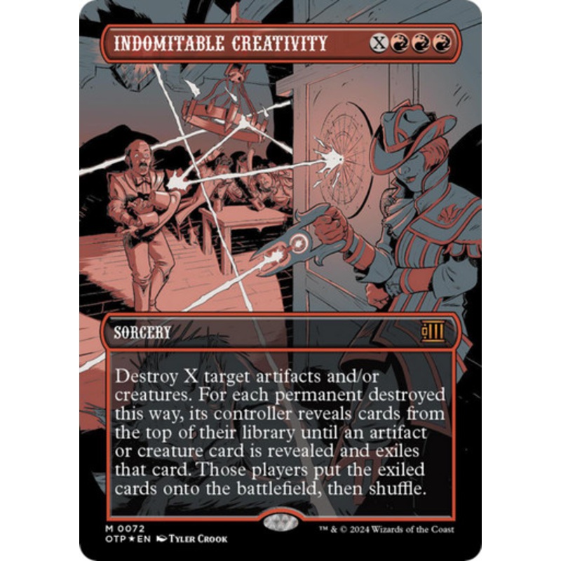 Indomitable Creativity (Textured Foil) | Outlaws of Thunder Junction - Breaking News