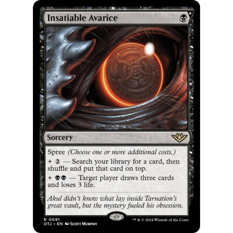 Insatiable Avarice (Foil) | Outlaws of Thunder Junction