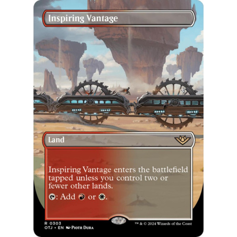 Inspiring Vantage (Borderless Art) (Foil) | Outlaws of Thunder Junction