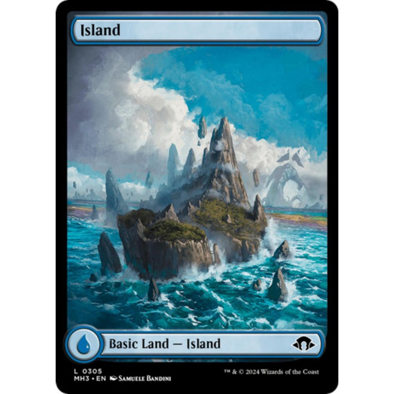 Island (#305) (Full Art) (Foil)