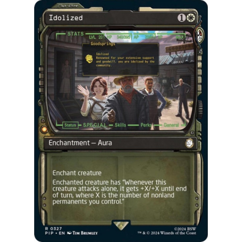 Idolized (Showcase Frame) (Foil) | Universes Beyond: Fallout