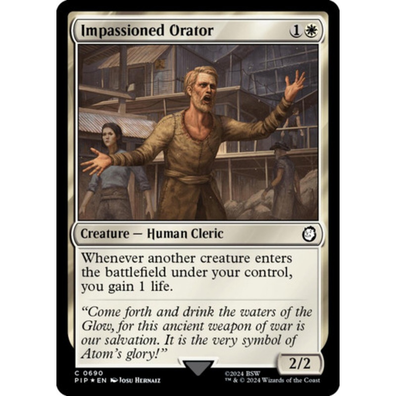Impassioned Orator (Surge Foil) | Universes Beyond: Fallout