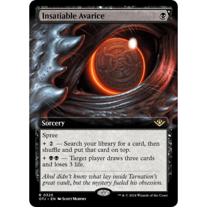 Insatiable Avarice (Extended Art) | Outlaws of Thunder Junction