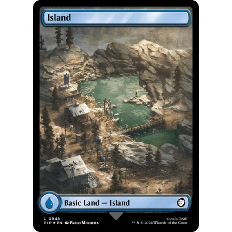 Island (#848) (Surge Foil)