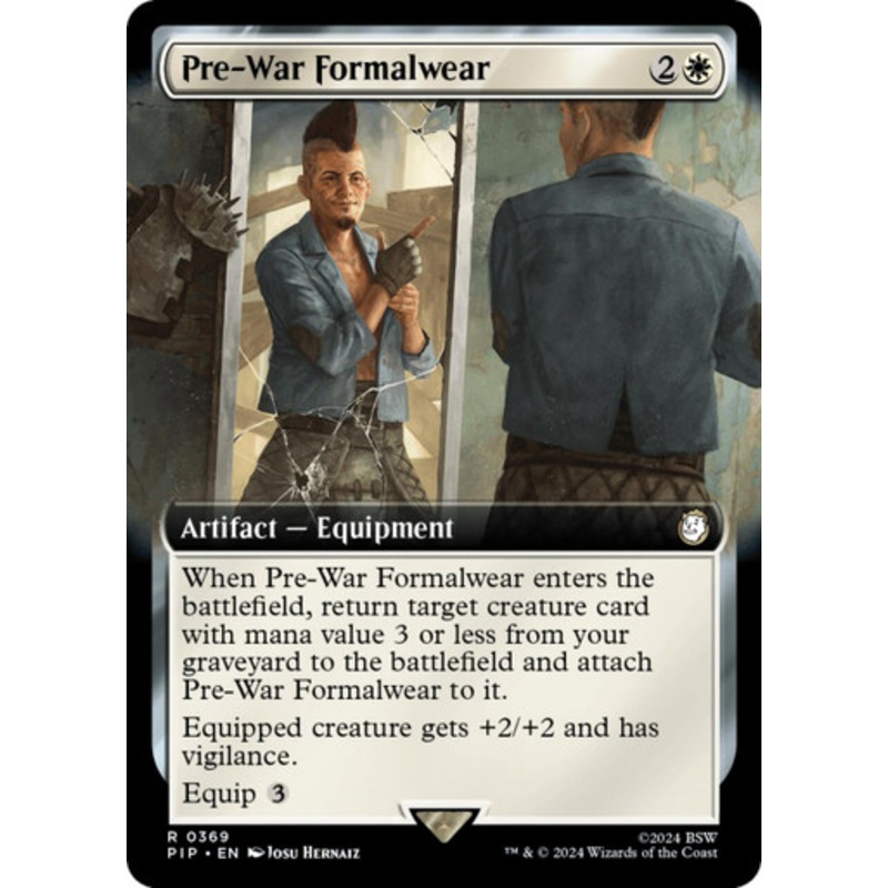 Pre-War Formalwear (Extended Art) (Foil) | Universes Beyond: Fallout