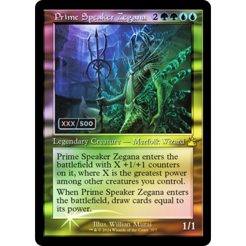 Prime Speaker Zegana (Retro Frame foil) - Serialized 092/500