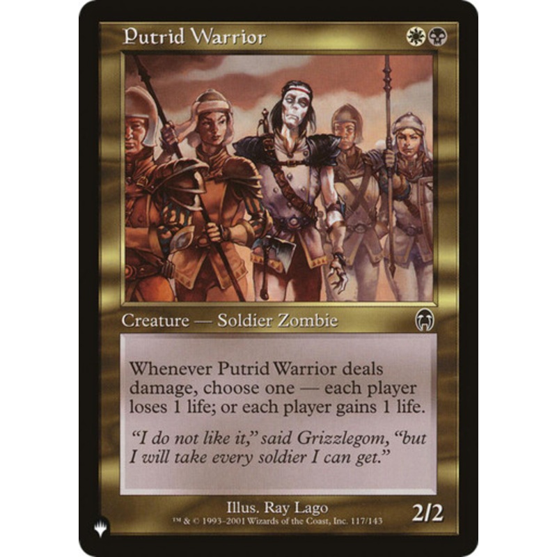 Putrid Warrior (The List Reprint) | Apocalypse