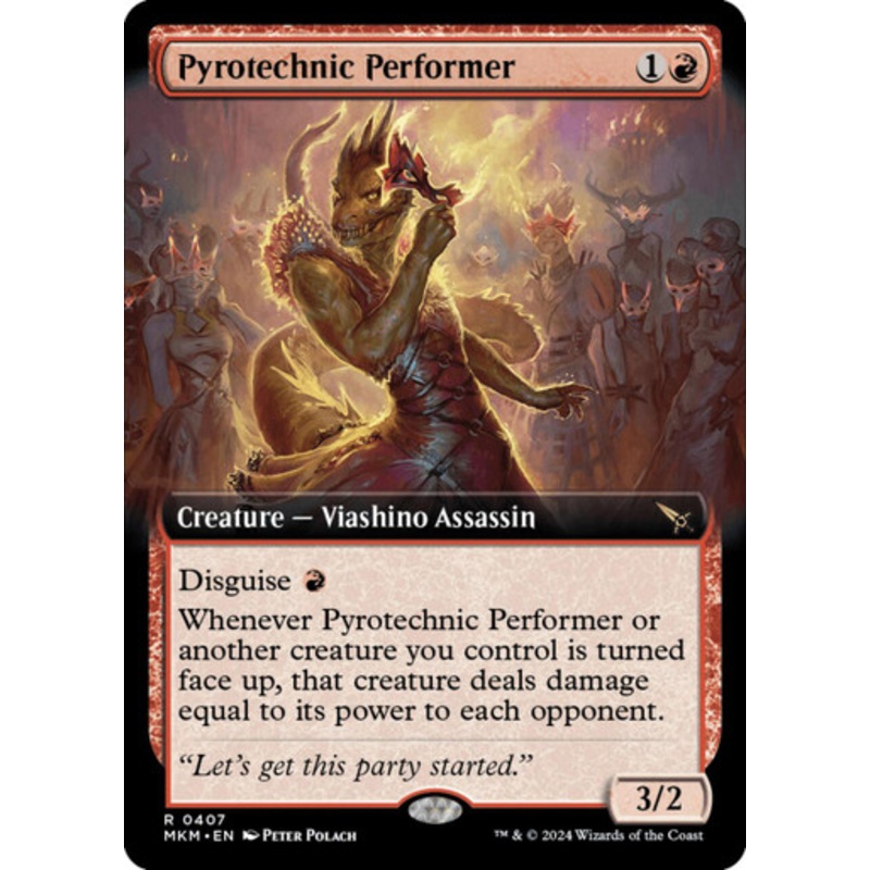 Pyrotechnic Performer (Extended Art foil)