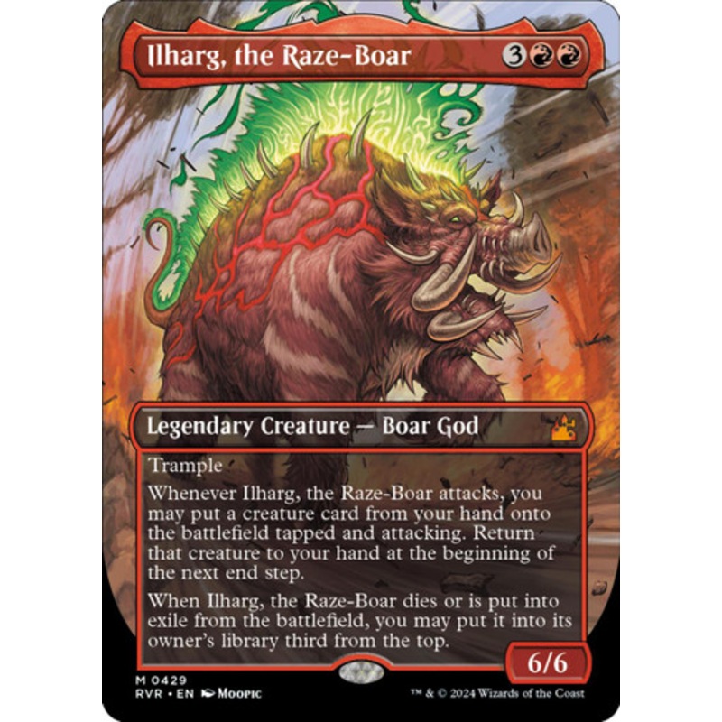 Ilharg, the Raze-Boar (Borderless Art) (Foil)