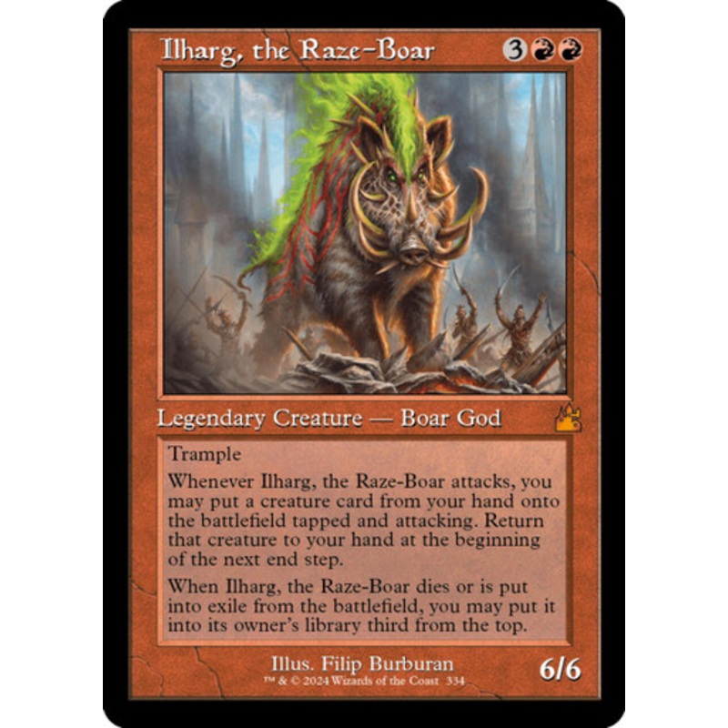 Ilharg, the Raze-Boar (Retro Frame) | Ravnica Remastered