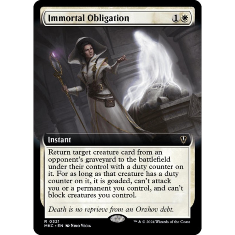 Immortal Obligation (Extended Art) | Murders at Karlov Manor Commander