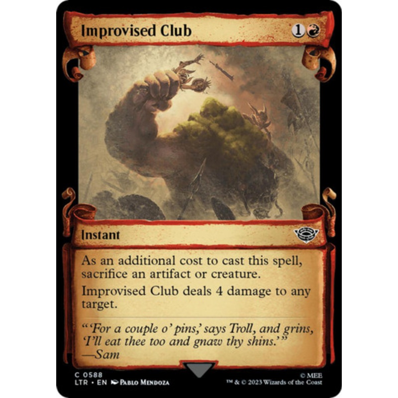 Improvised Club (Showcase Scroll) | The Lord of the Rings: Tales of Middle-earth