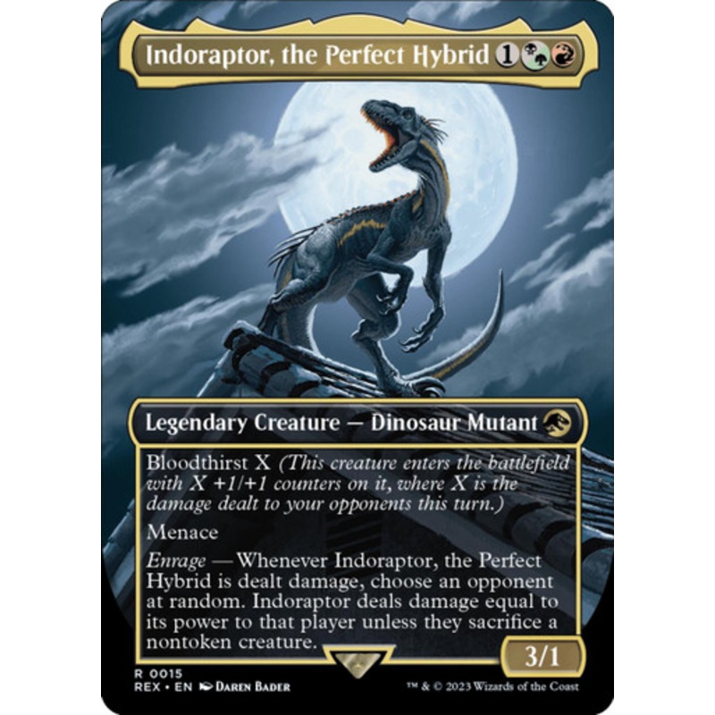 Indoraptor, the Perfect Hybrid (Borderless Art)