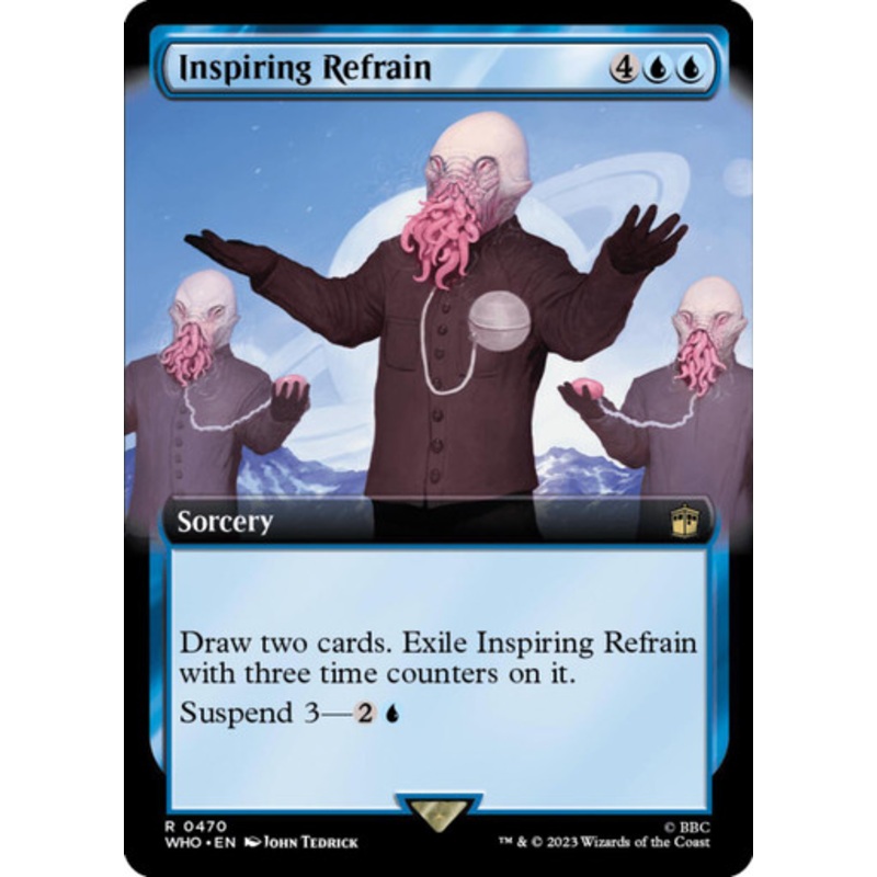 Inspiring Refrain (Extended Art) (foil) | Universes Beyond: Doctor Who