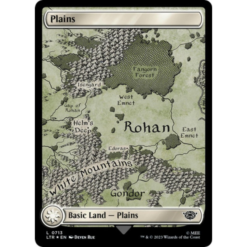 Plains (#713) (Full Art) (Surge Foil)