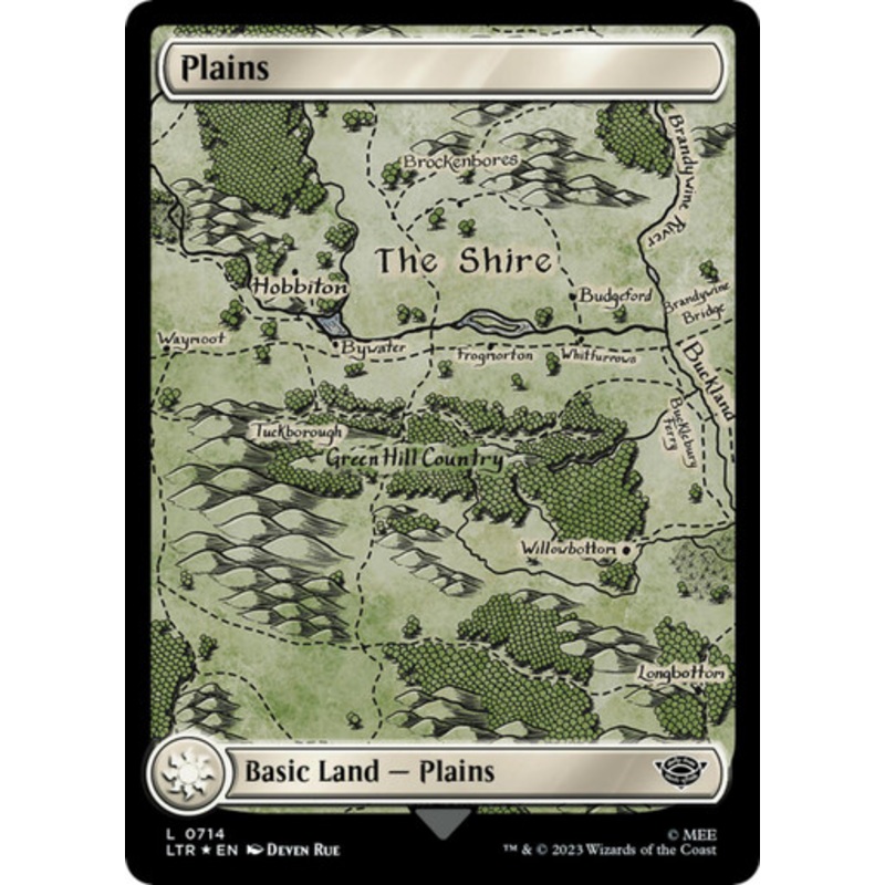 Plains (#714) (Full Art) (Surge Foil)