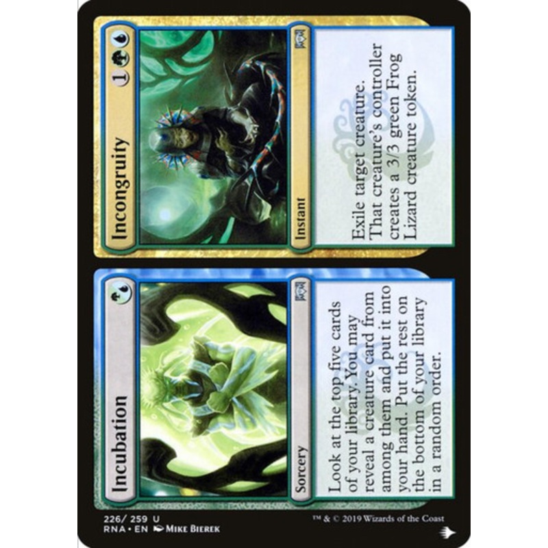 Incubation // Incongruity (The List Reprint) | Ravnica Allegiance