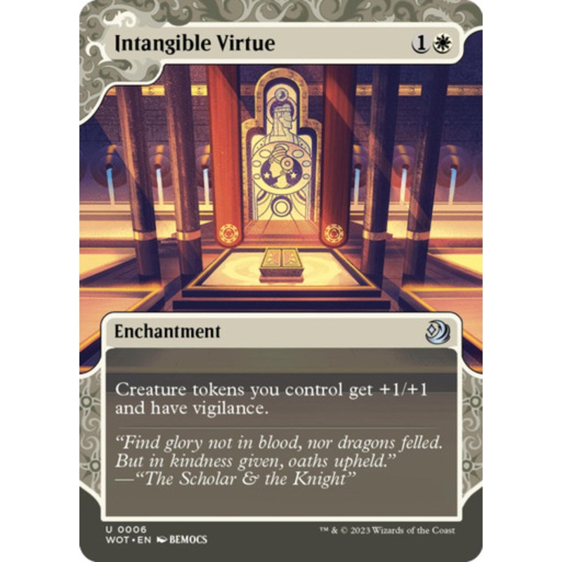 Intangible Virtue (Enchanting Tales foil) | Wilds of Eldraine Enchanting Tales