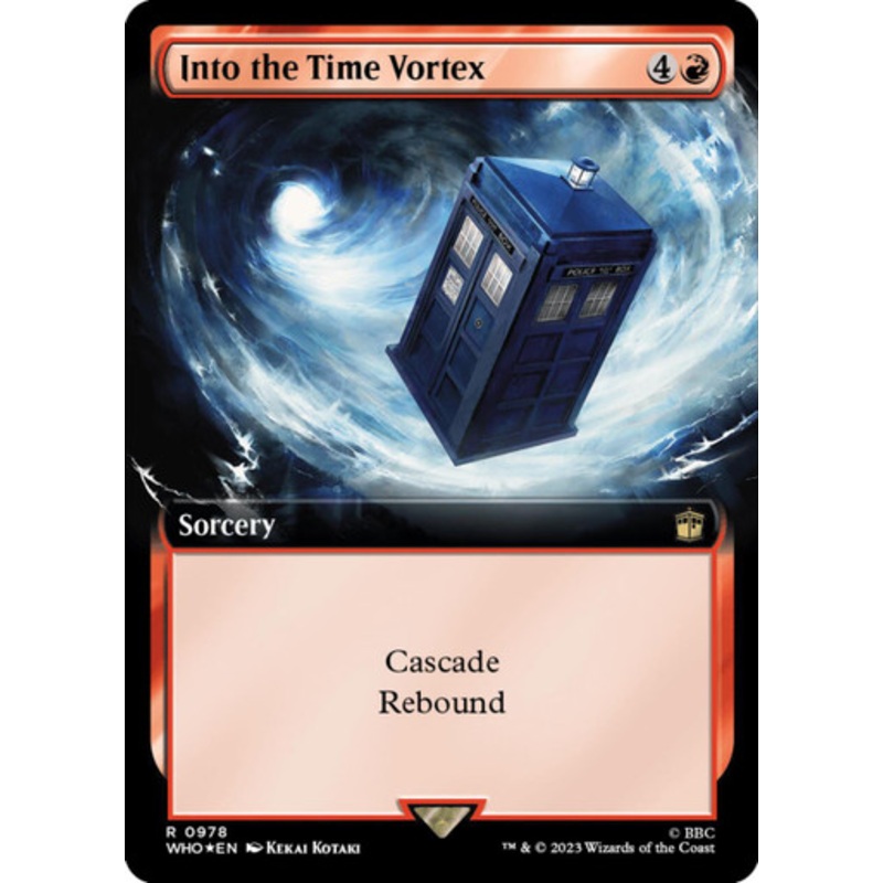Into the Time Vortex (Extended Art) (Surge foil)