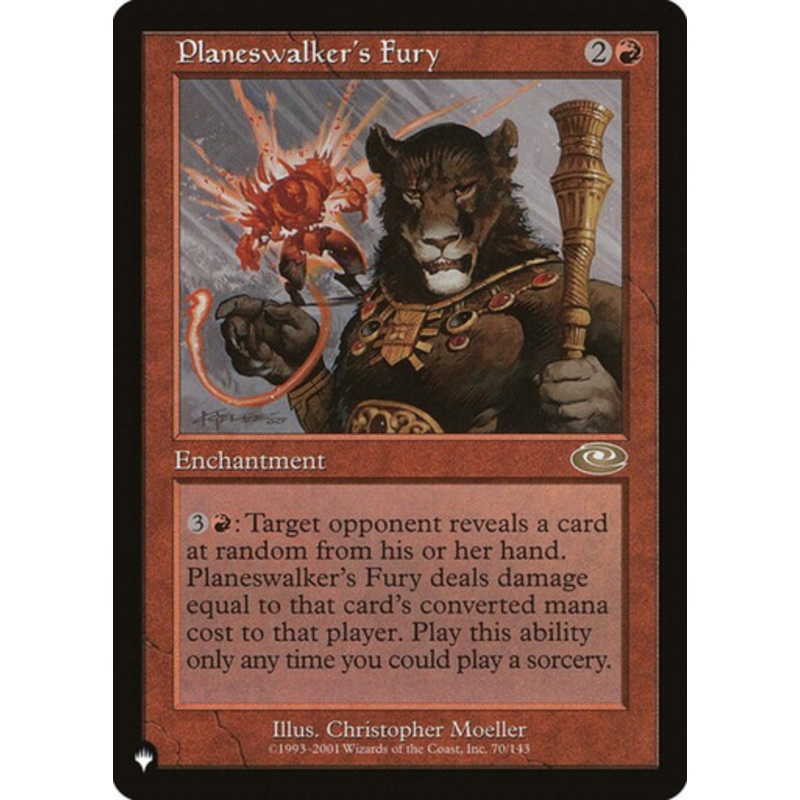 Planeswalker's Fury (The List Reprint) | Planeshift