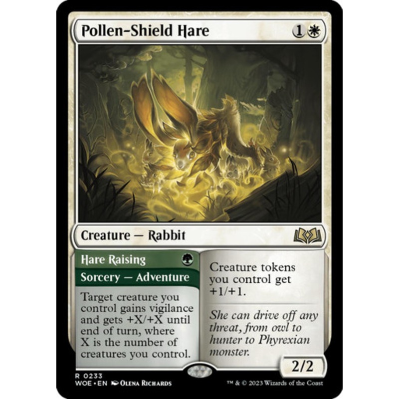 Pollen-Shield Hare | Wilds of Eldraine