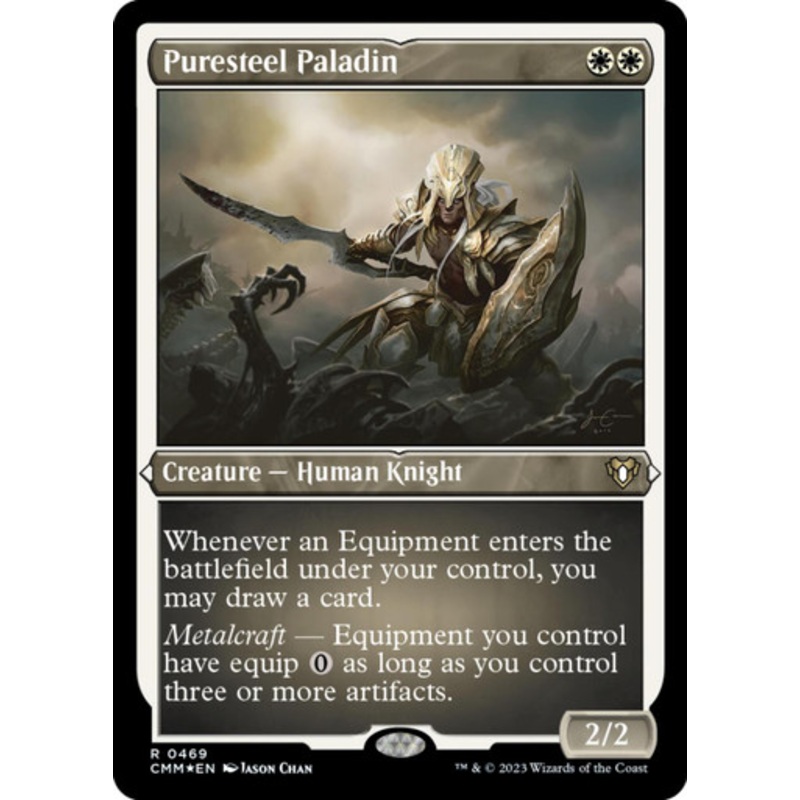 Puresteel Paladin (Etched foil) | Commander Masters