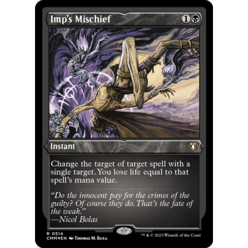 Imp's Mischief (Etched foil) | Commander Masters