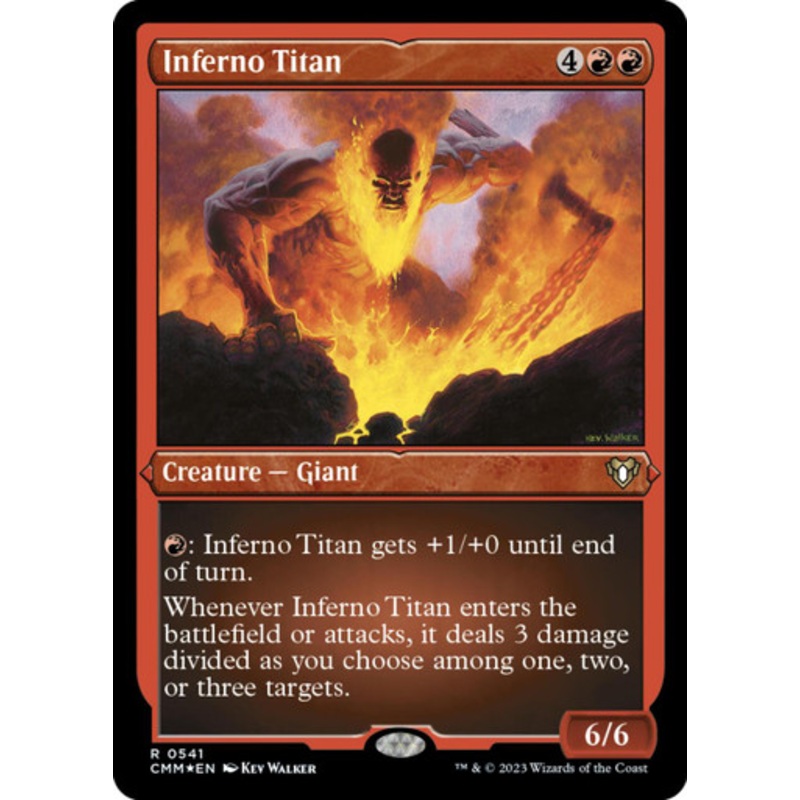 Inferno Titan (Etched foil) | Commander Masters