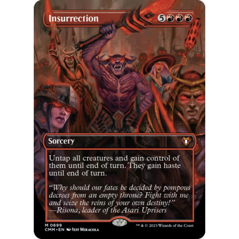 Insurrection (Borderless Frame Break Art) | Commander Masters
