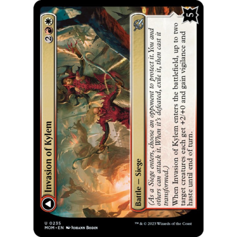 Invasion of Kylem // Valor's Reach Tag Team (foil) | March of the Machine