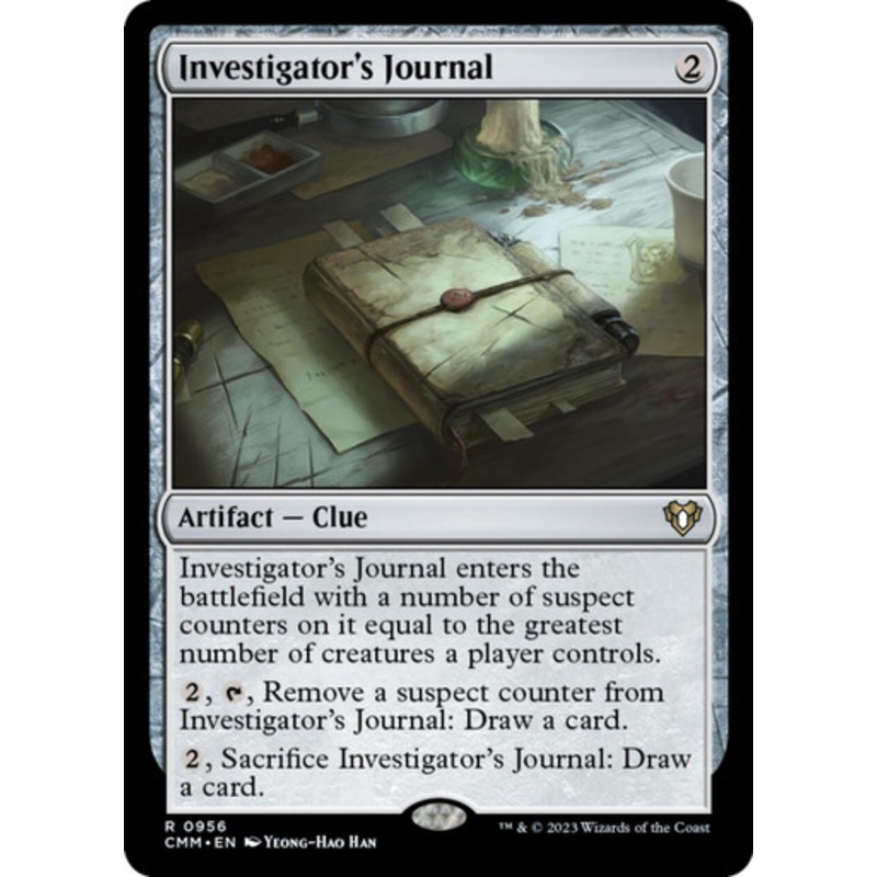 Investigator's Journal | Commander Masters