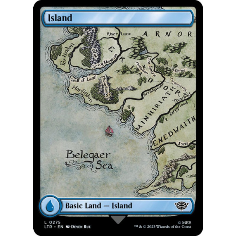 Island #275 (Full Art) | The Lord of the Rings: Tales of Middle-earth