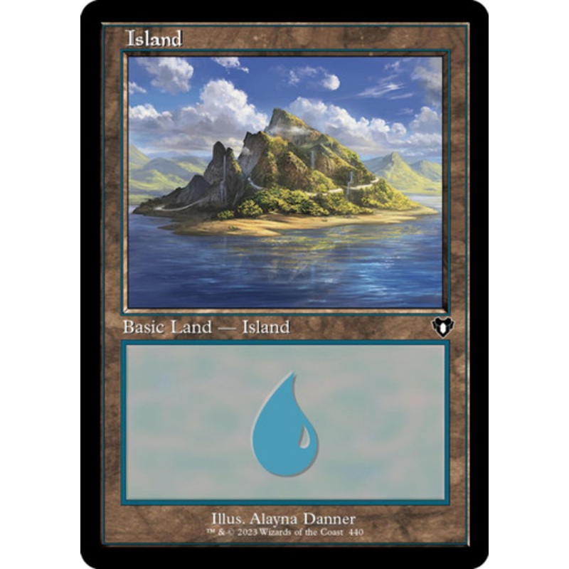 Island (#440) (Retro Frame) | Commander Masters