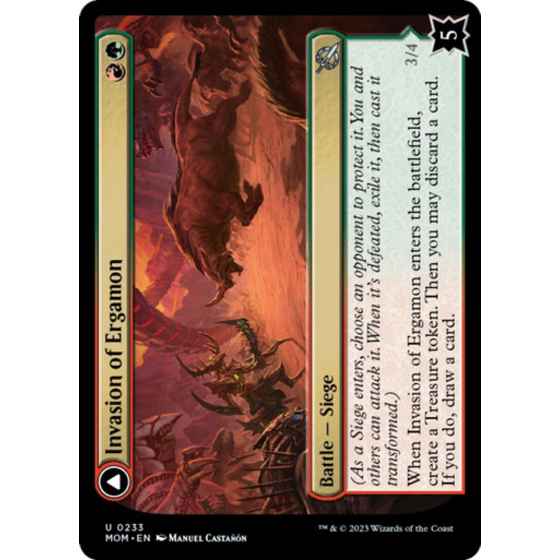 Invasion of Ergamon // Truga Cliffcharger (foil) | March of the Machine