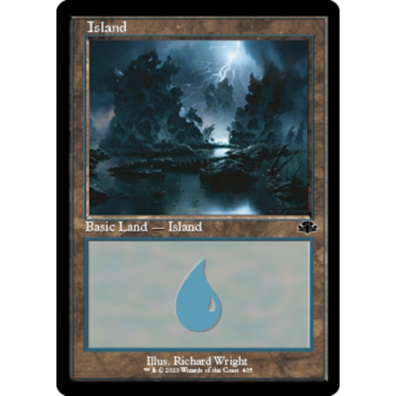 Island #405 (Retro Frame) | Dominaria Remastered