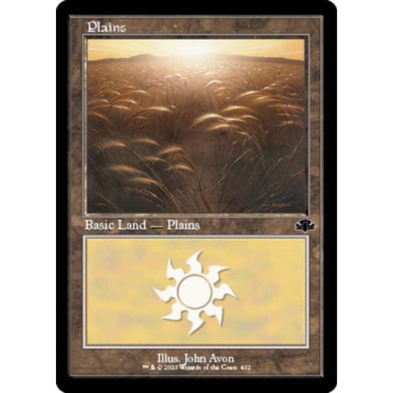 Plains #402 (Retro Frame) | Dominaria Remastered