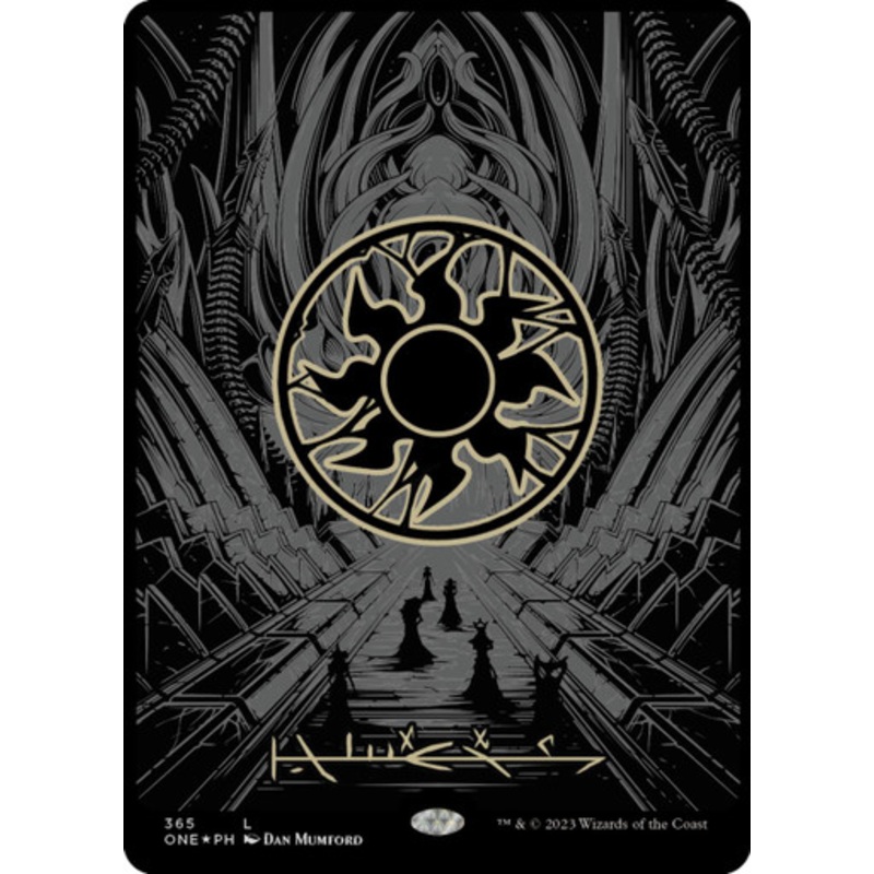 Plains (Oil Slick Raised foil) | Phyrexia: All Will Be One