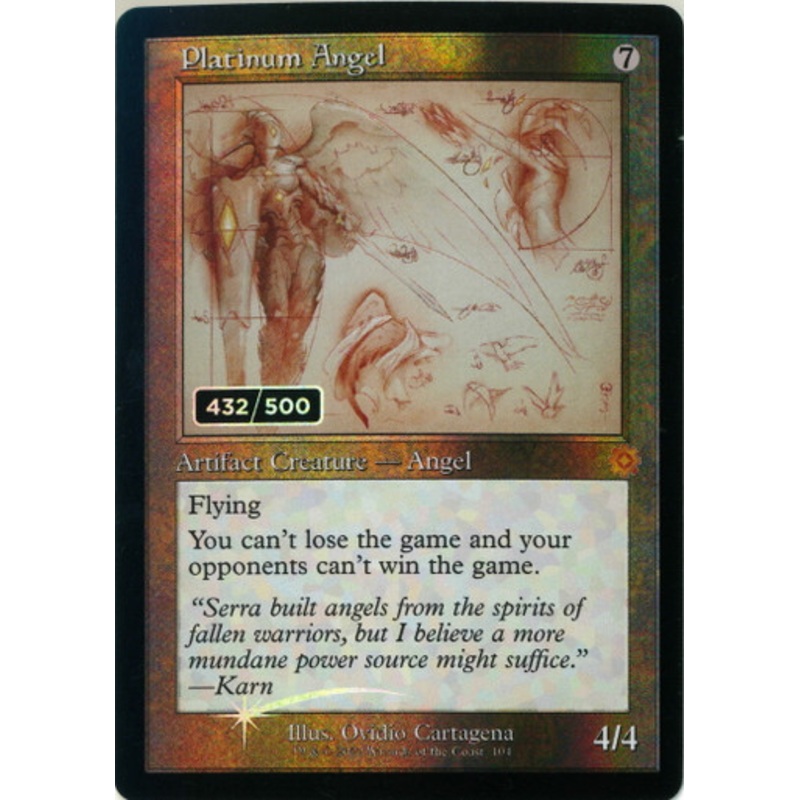 Platinum Angel (Schematic Art foil) - Serialized 432/500 | The Brothers' War Retro Artifacts