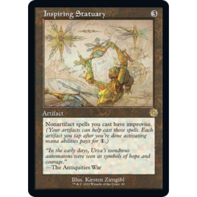 Inspiring Statuary (Schematic Art foil) | The Brothers' War Retro Artifacts