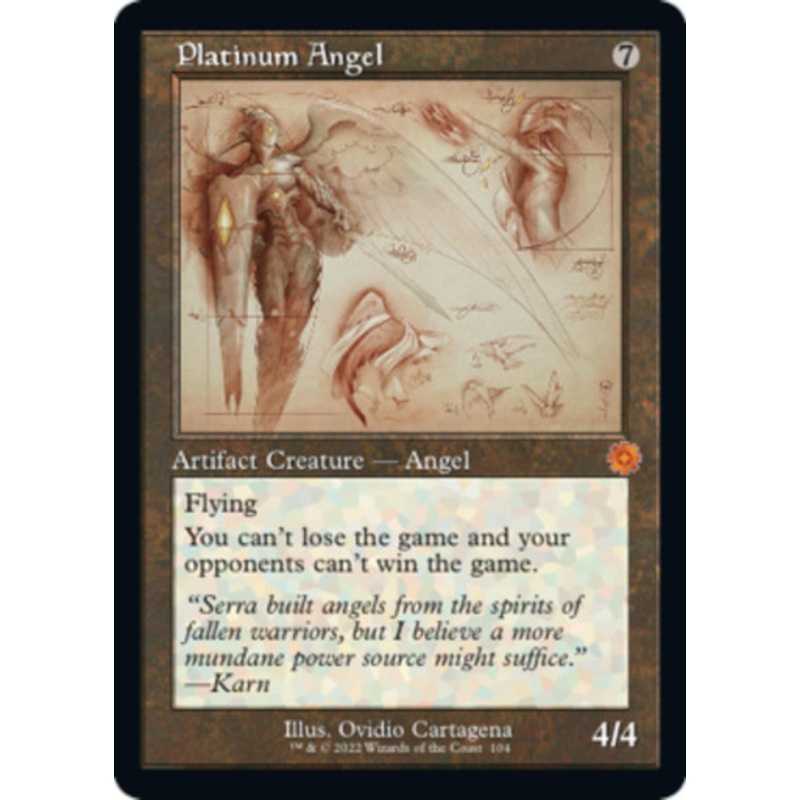 Platinum Angel (Schematic Art) | The Brothers' War Retro Artifacts
