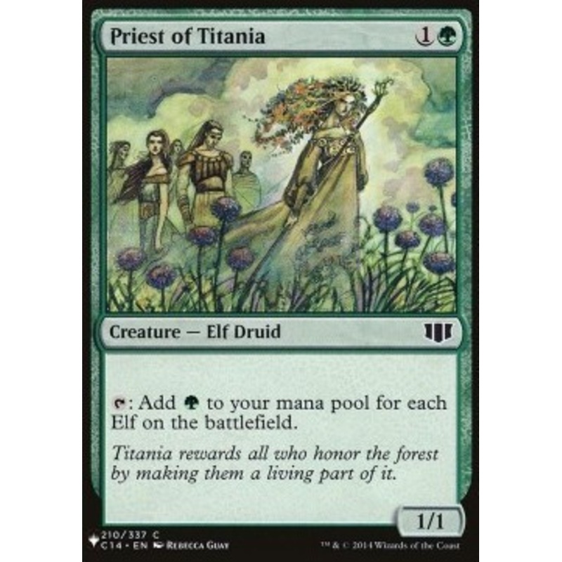 Priest of Titania (The List Reprint) | Commander 2014