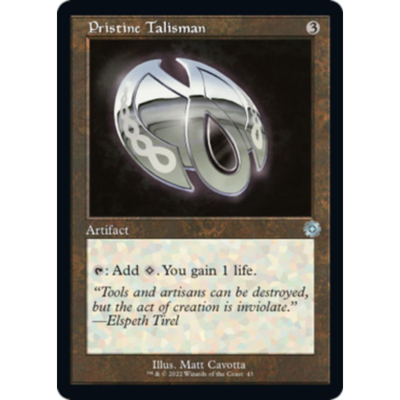 Pristine Talisman (foil) | The Brothers' War Retro Artifacts